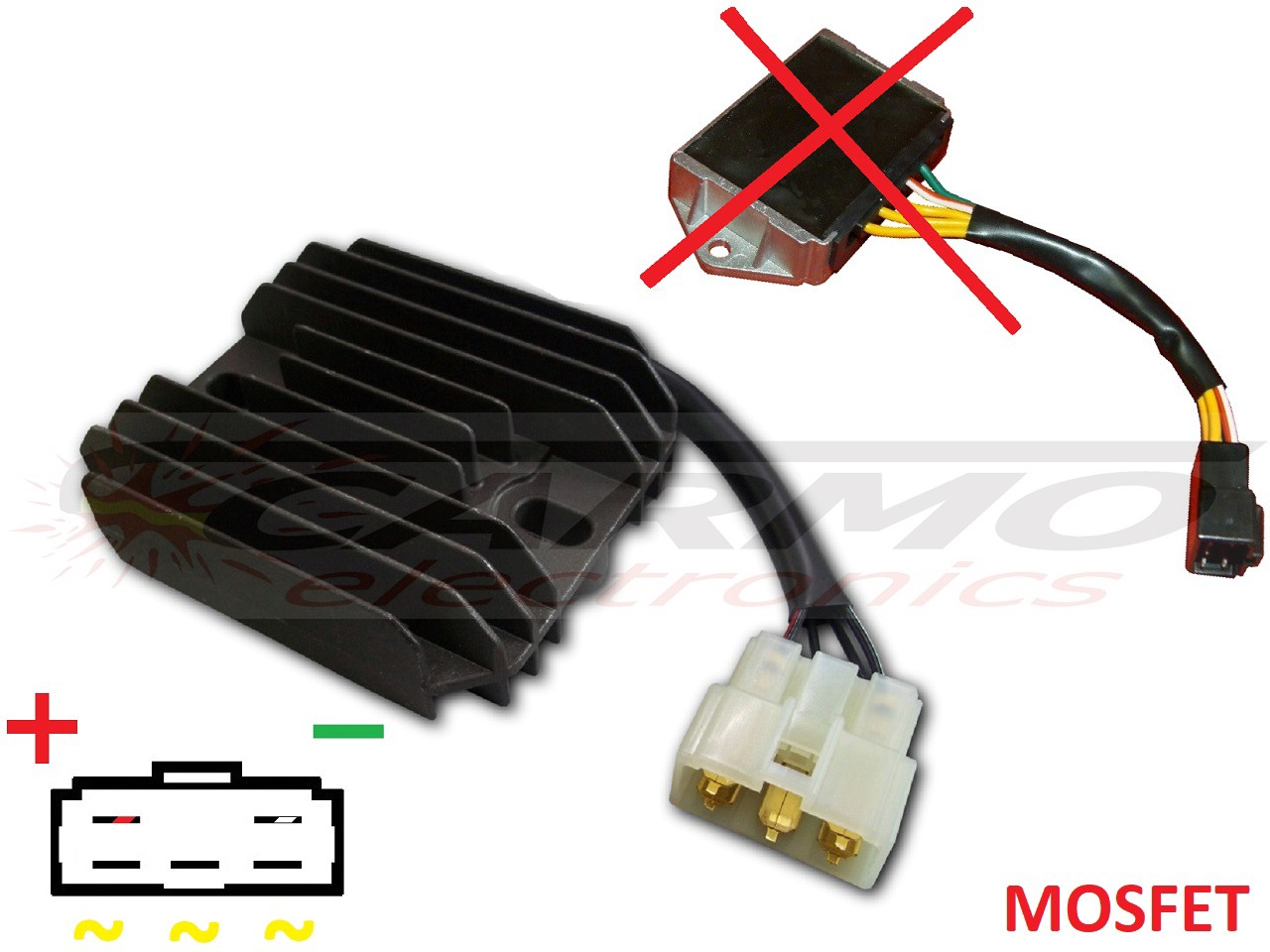 CARR201 - MOSFET Gasgas Gas Gas 電圧レギュレータ/整流器 (MFS450434009 Ducati) - 画像をクリックして閉じる
