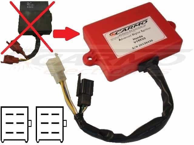 Honda VFR700 Interceptor igniter ignition module CDI TCI Box ML7 561B1 30410-ML7-661 - 画像をクリックして閉じる