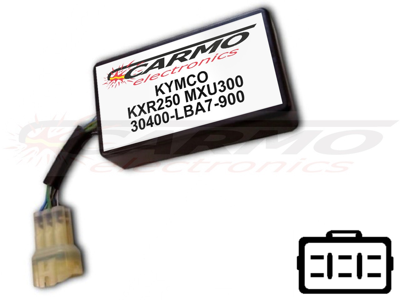 Kymco KXR250 MXU250 イグナイター点火モジュールCDI/TCIボックス (30400-LBA7-900, CT-LBA7-00) - 画像をクリックして閉じる