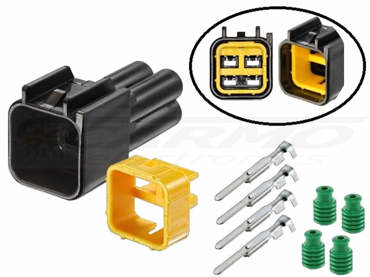 RFW-4P090-M set mannelijke motorfiets connector 4 polig - 画像をクリックして閉じる