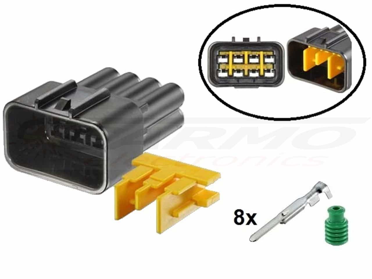 RFW-8P090-M set - Male motorbike connector 8 pole - 画像をクリックして閉じる