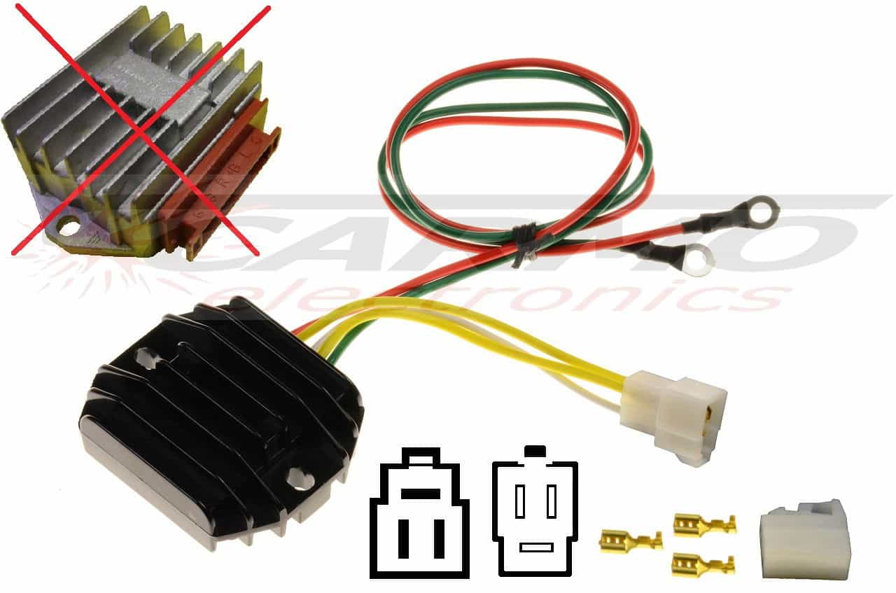 CARR5115 Rotax MOSFET Spanningsregelaar gelijkrichter (343620, 362001) + Contra - 画像をクリックして閉じる