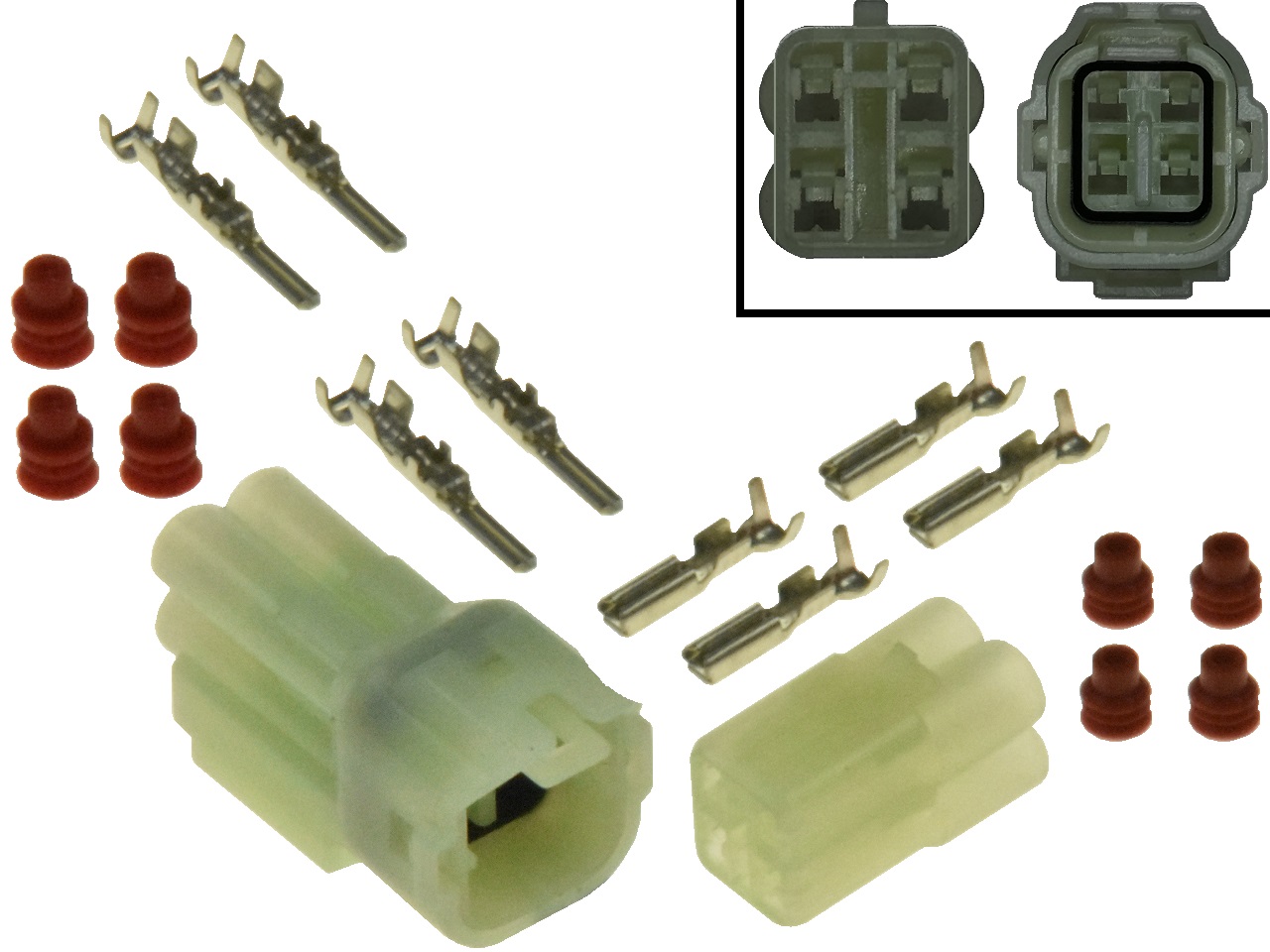 Rotax 912 914 CDI 4 pole connector set 265262 - 画像をクリックして閉じる