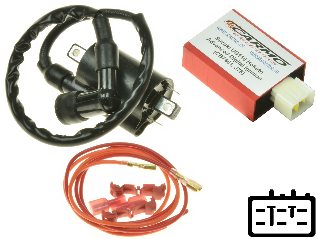 改良されたSuzuki UG110 Hokuto CDI コンピューター ユニット ブラックボックス (J78, CB7461) - 画像をクリックして閉じる