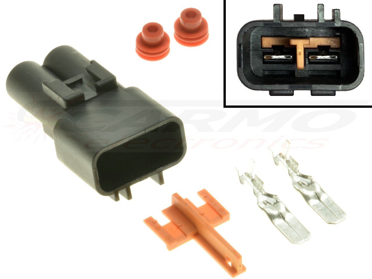 2 pole Motorbike connector - Suzuki voltage regulator - 画像をクリックして閉じる