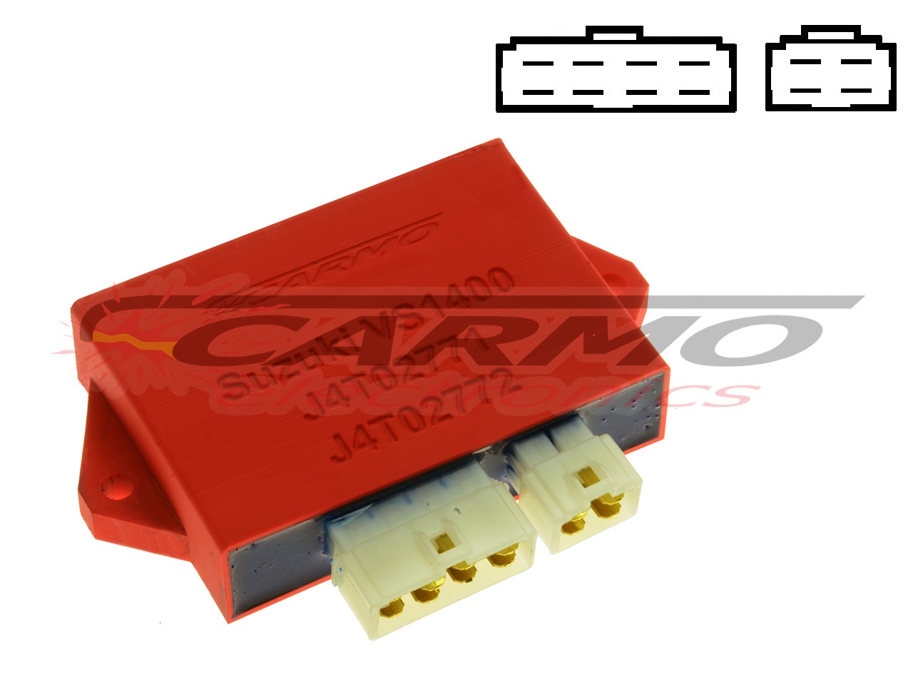 Suzuki VS1400 CDI J4T02771 J4T02772 8 + 4-polige コネクター - 画像をクリックして閉じる