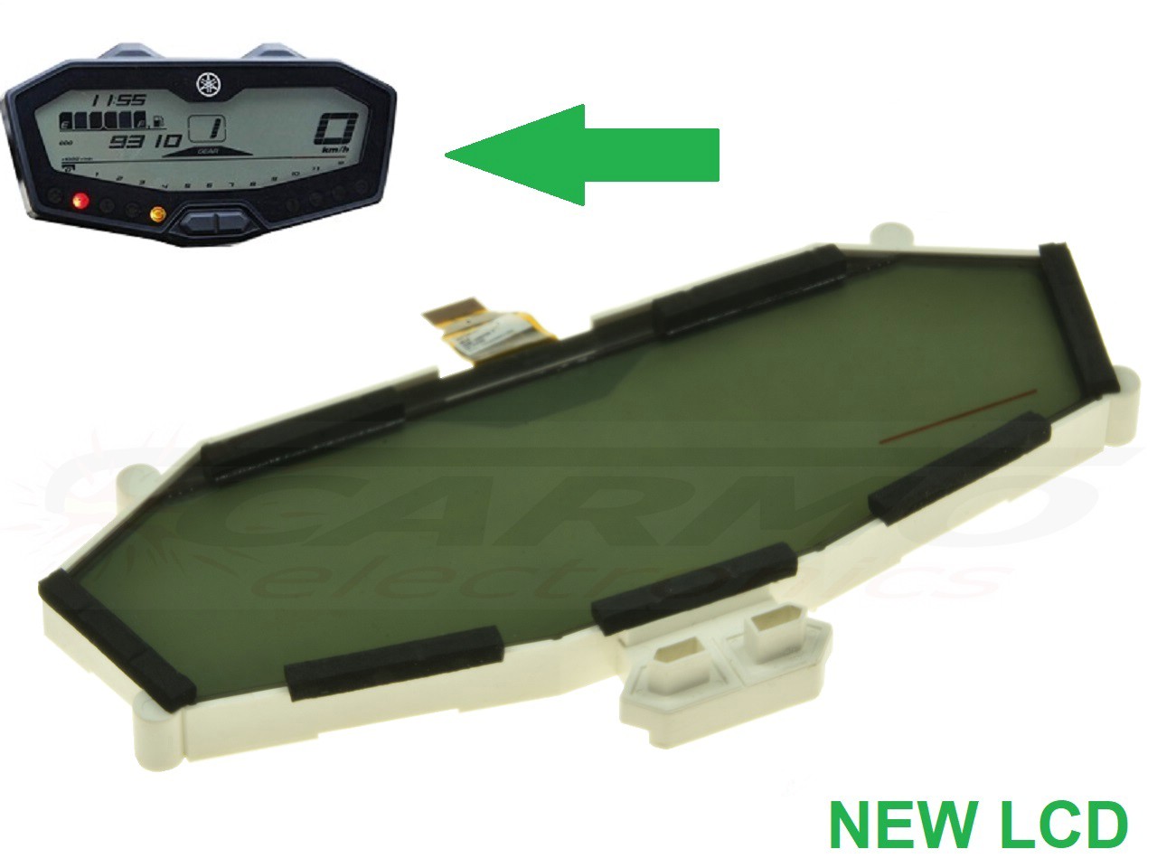 Yamaha MT-07 MT07 FZ07 FZ-07 LCD screen display (new) - 画像をクリックして閉じる